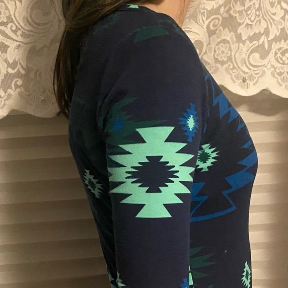 Lula Roe Geometric Pattern Dress - Picture 6 of 9